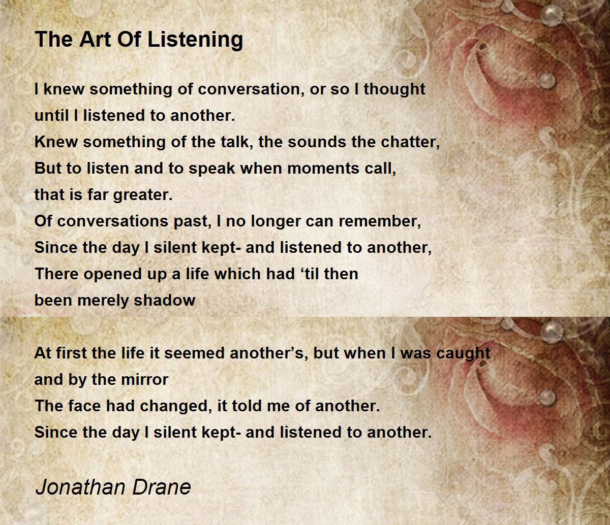 essay on art of listening