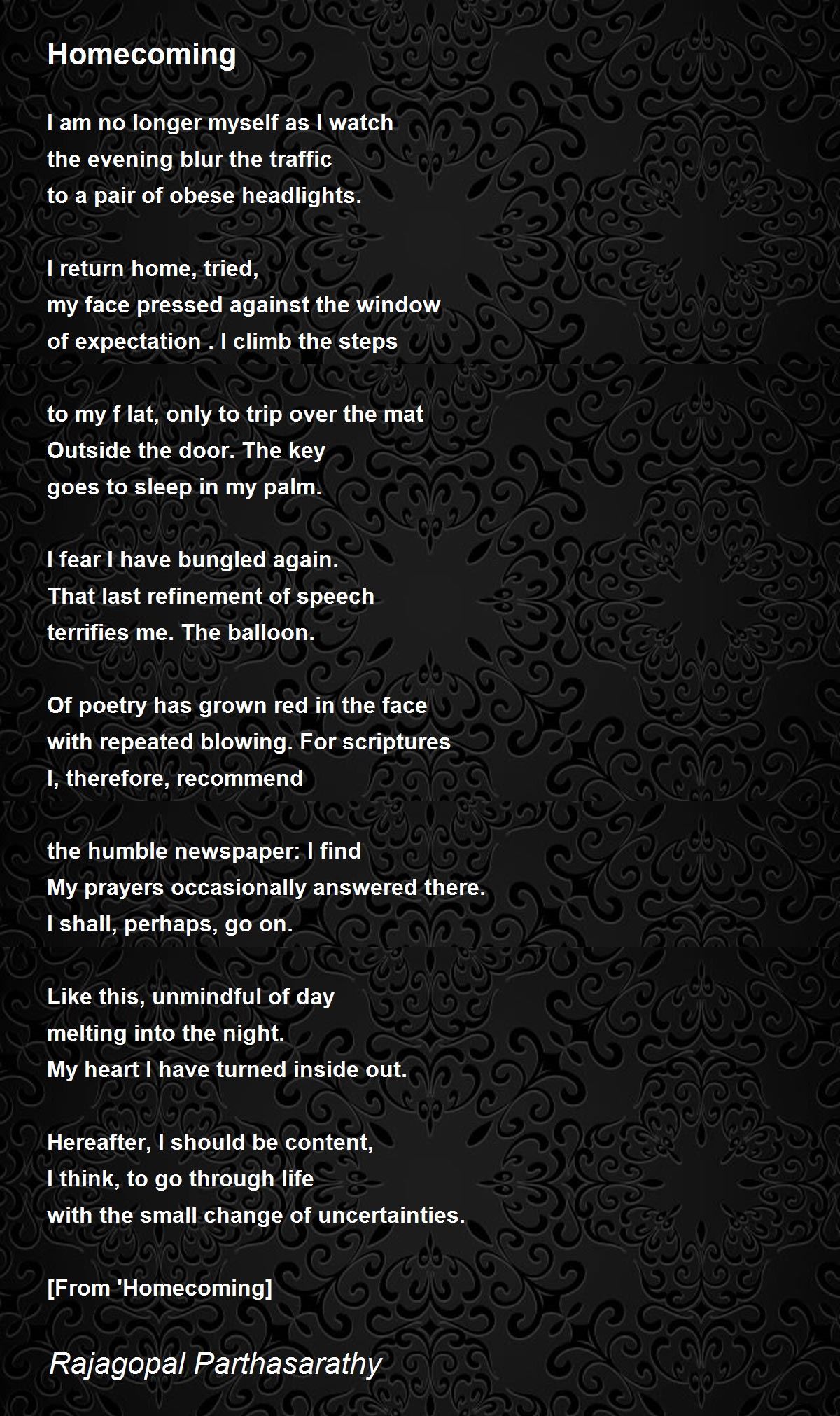 Homecoming Poem Analysis | Analysis of Homecoming by Bruce Dawe – JPLQCV