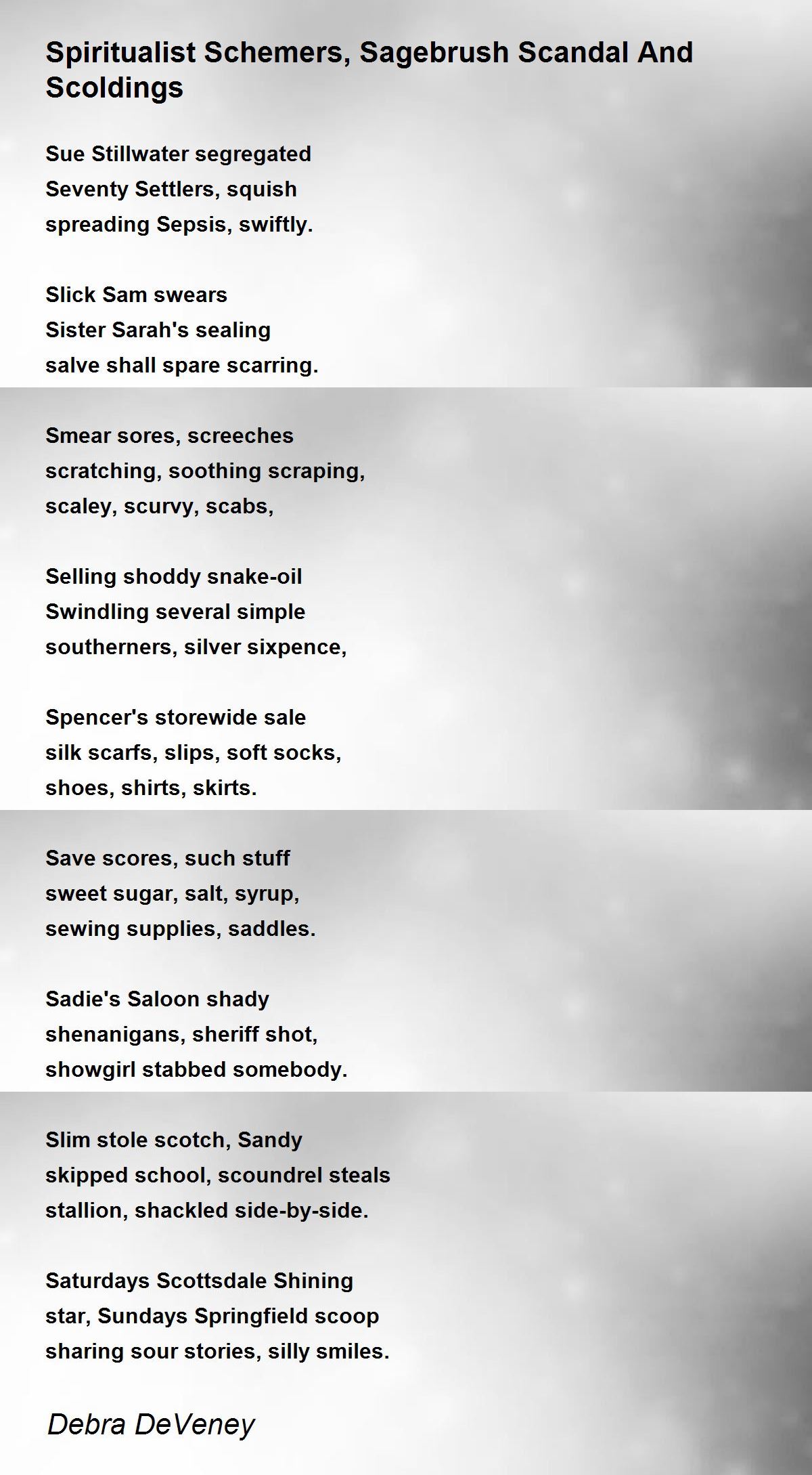 Spiritualist Schemers, Sagebrush Scandal And Scoldings Spiritualist Schemers, Sagebrush