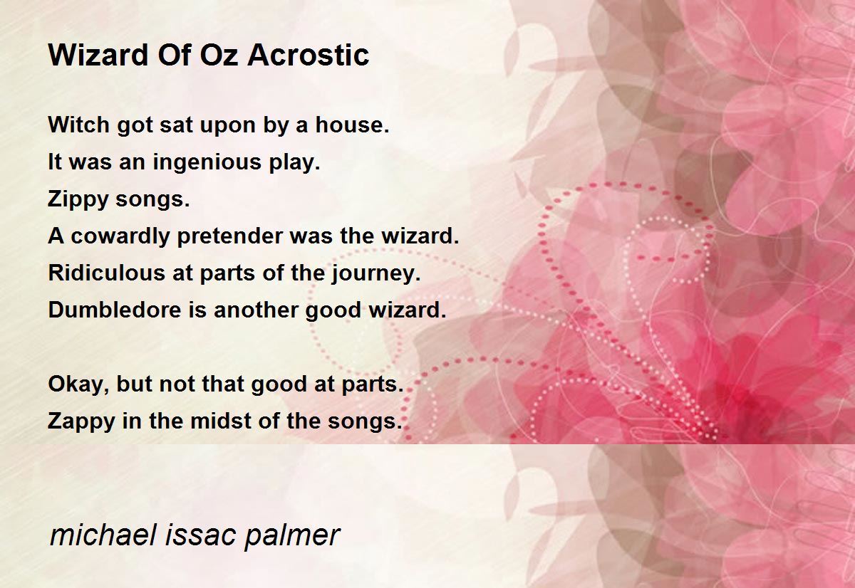 acrostic. journey. poem. 