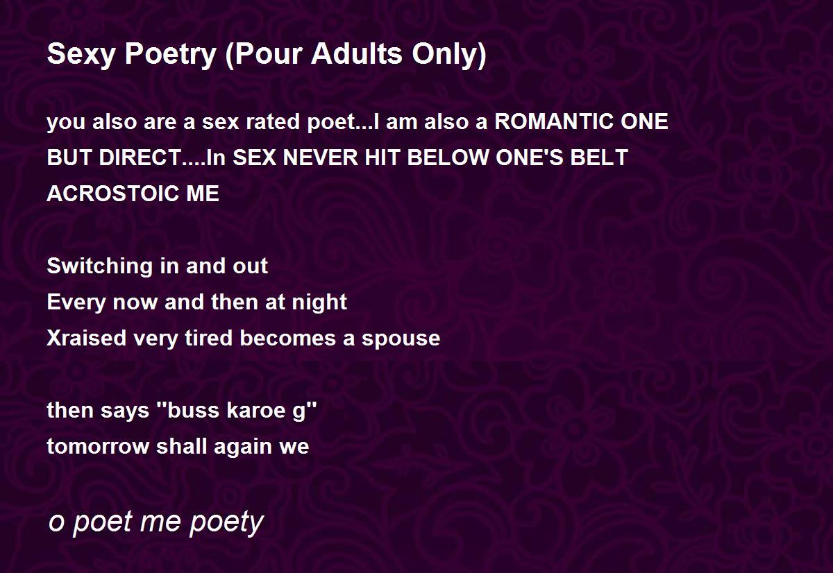 Sexy poetry romantic 20 Romantic