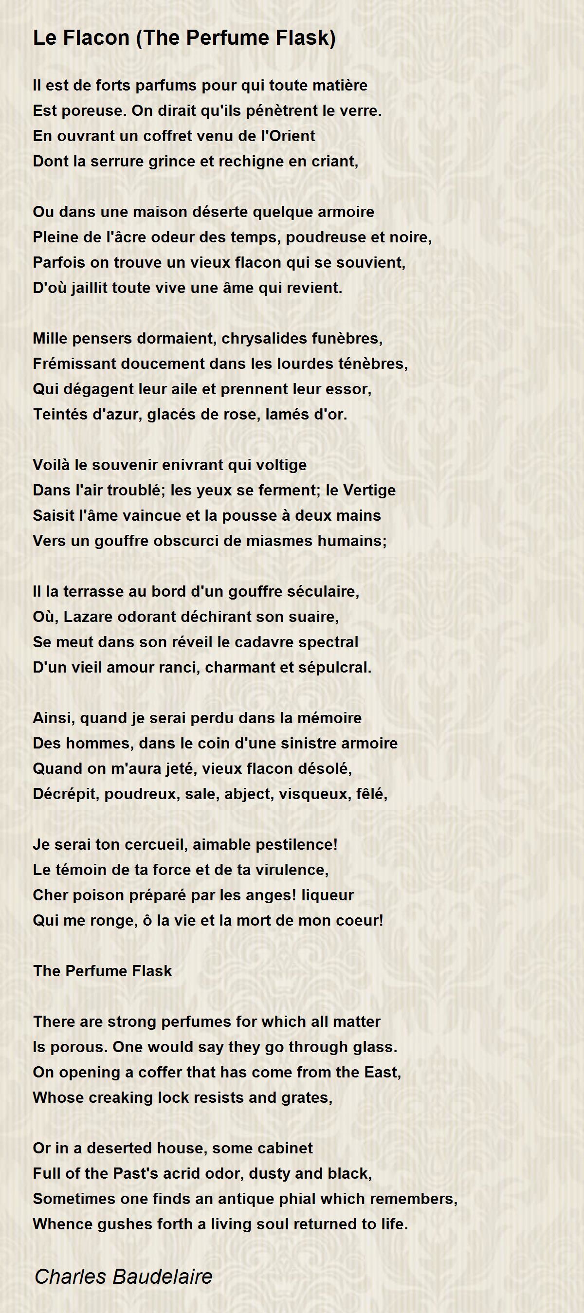 Le Chien Et Le Flacon Baudelaire
