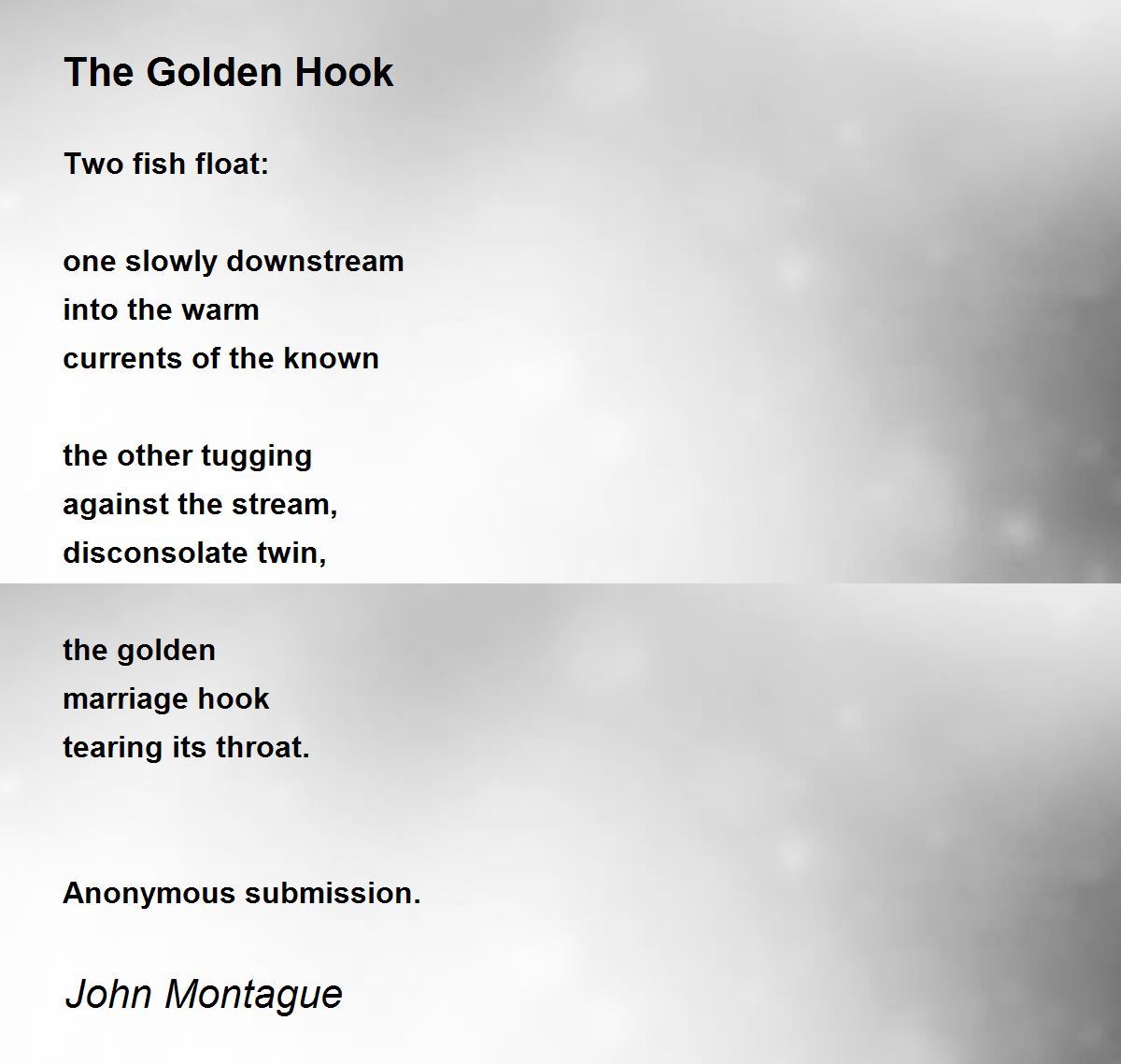 The Golden Hook The Golden Hook Poem by John Montague