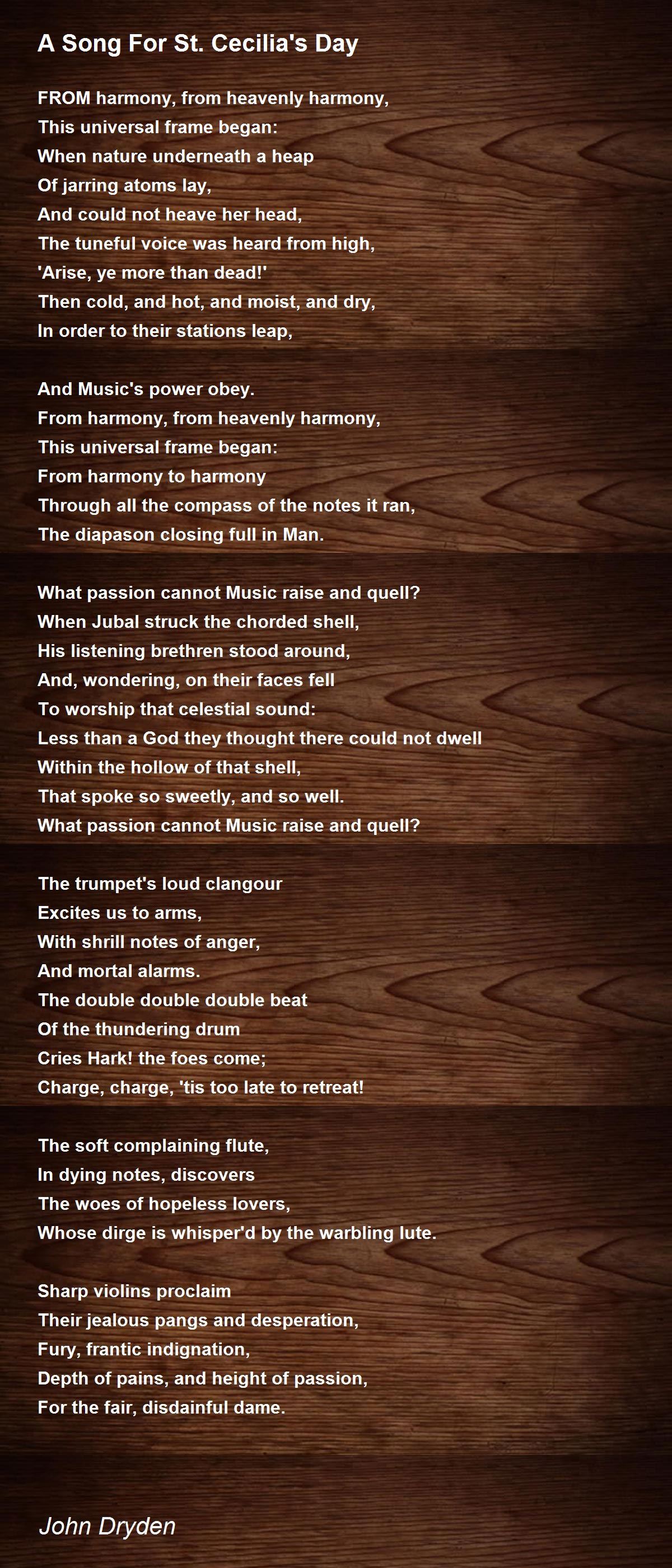 Saint Cecilia Music Quotes