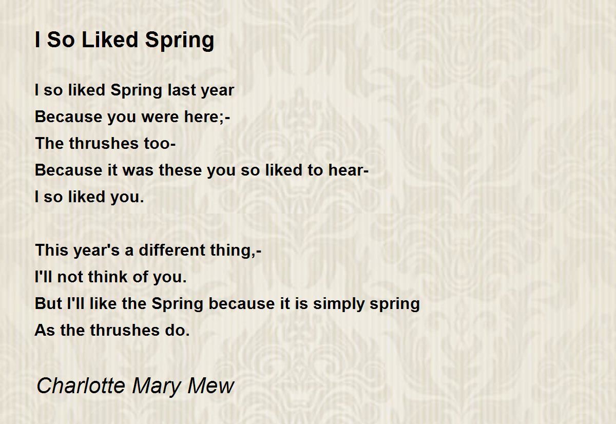 Image result for Famous Spring poem