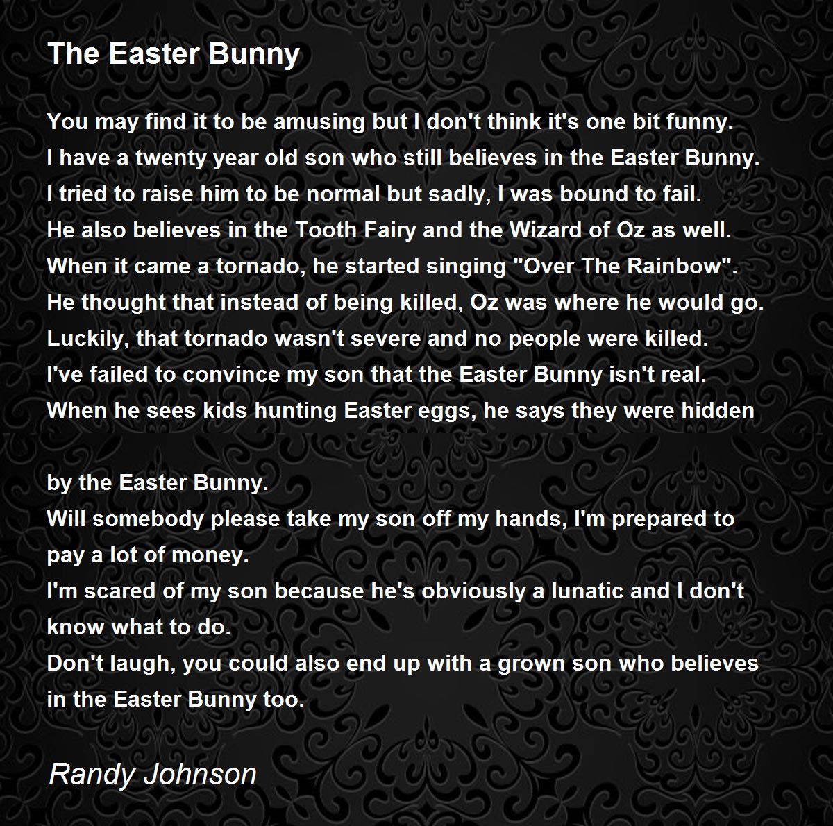 The Easter Bunny The Easter Bunny Poem by Randy Johnson