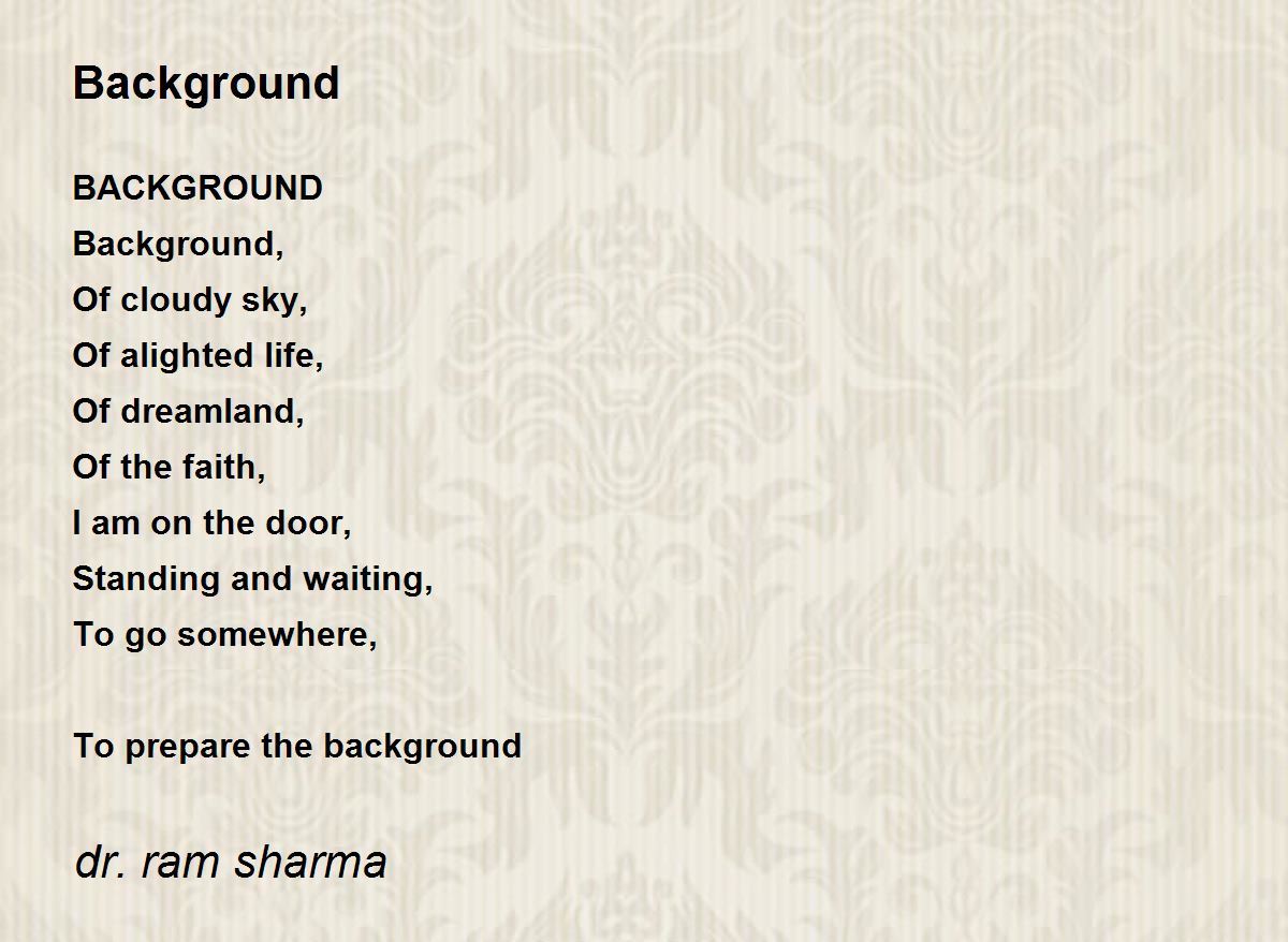 Poem Background Ideas