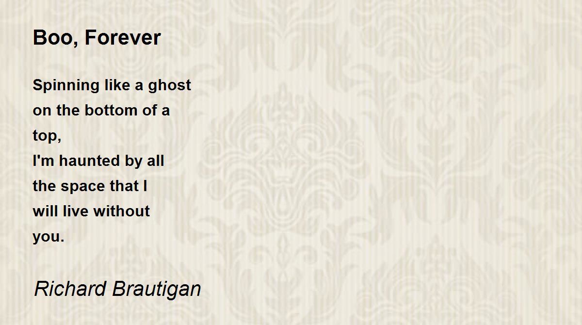 richard brautigan love poem