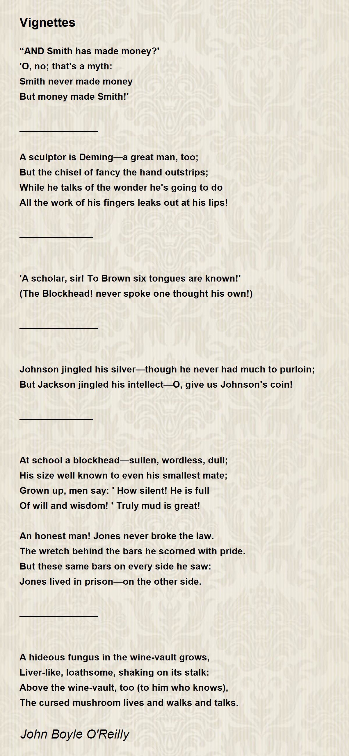 Poem by John Boyle O'Reilly