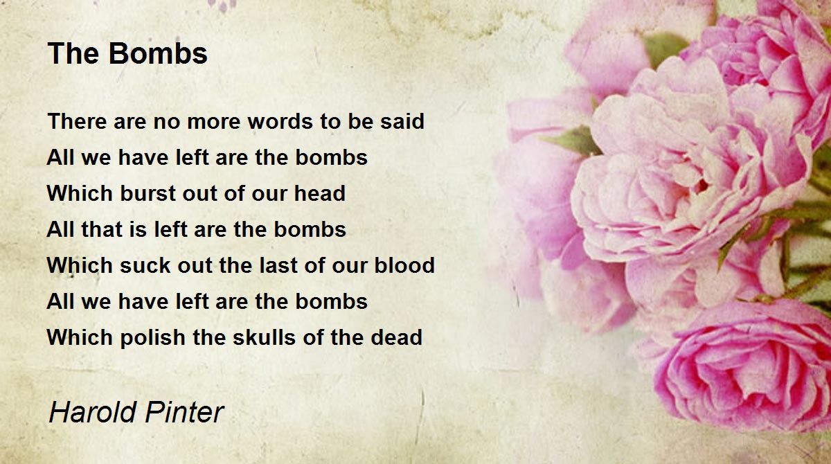 The Bombs The Bombs Poem by Harold Pinter