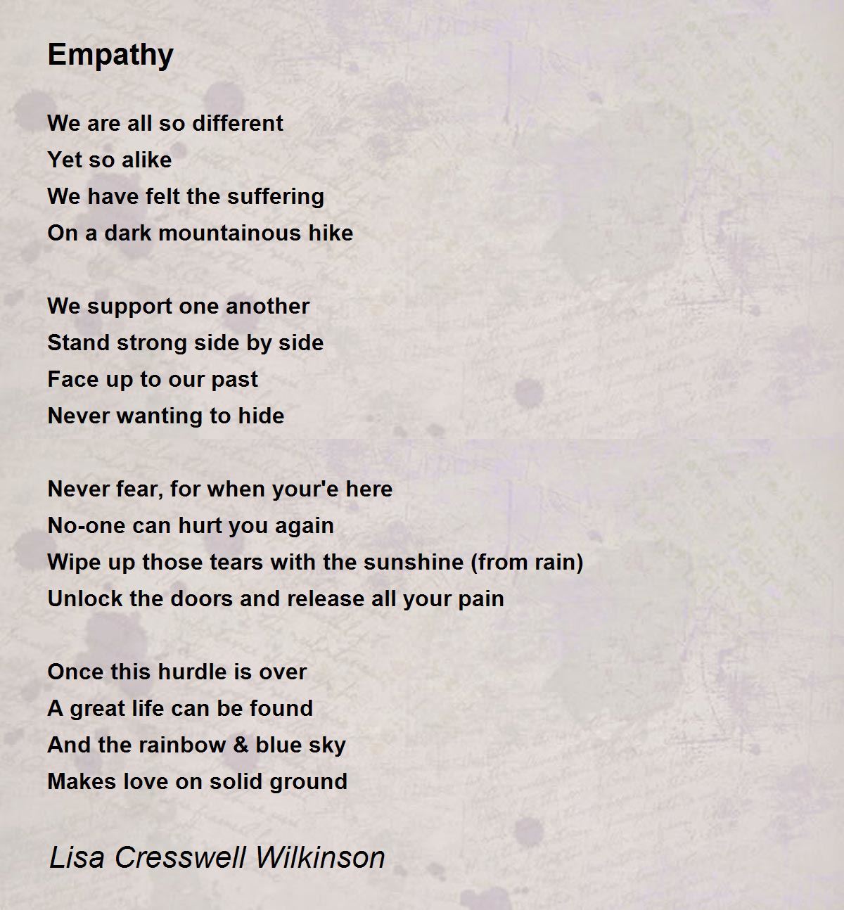 Emapthy Poem What Are Some Empathy Poems? : Compassion And Empathy Poems – ASEOD