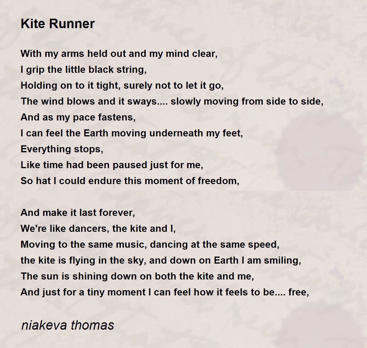 Kite Runner Kite Runner Poem by Lady Keva