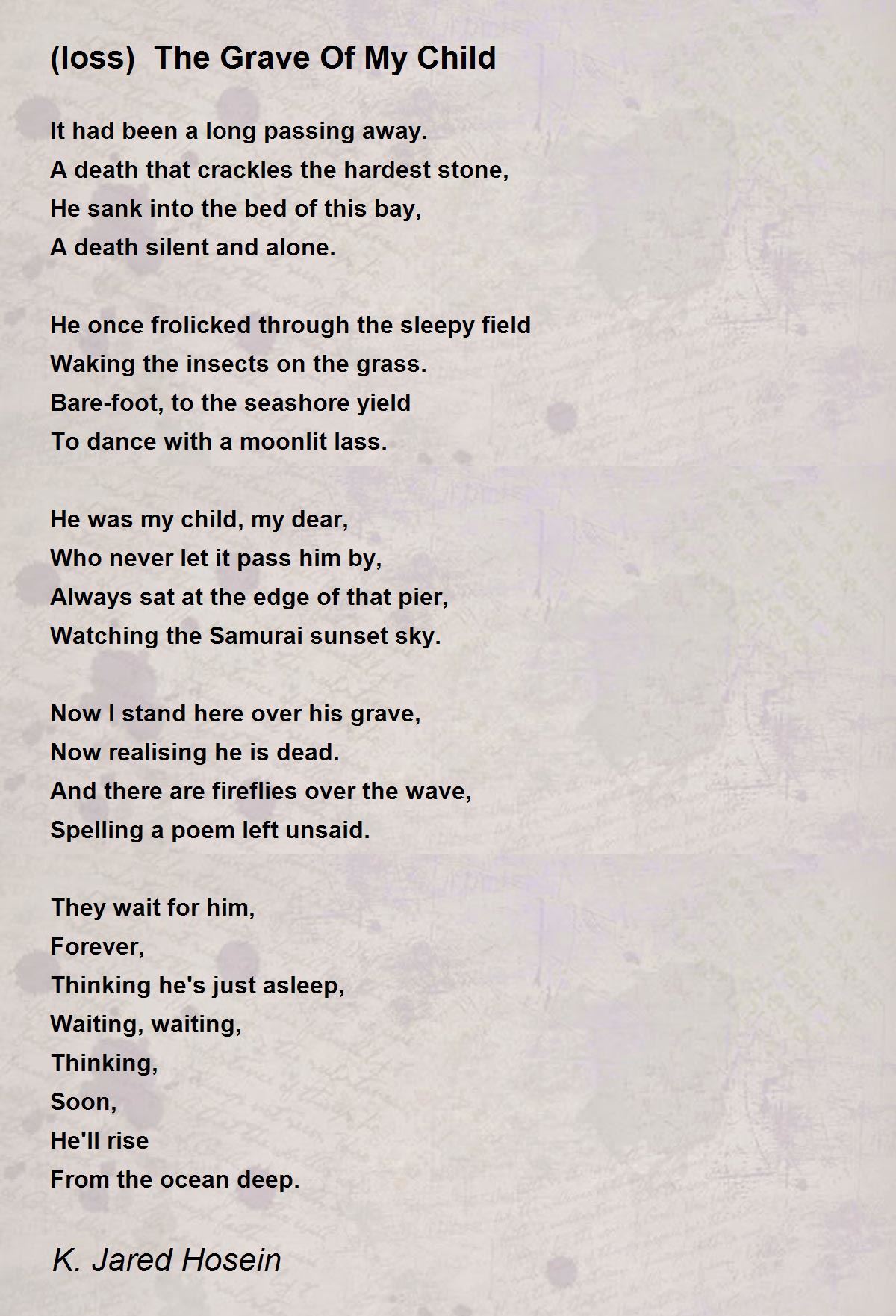 Loss Of A Child Poem Familyscopes
