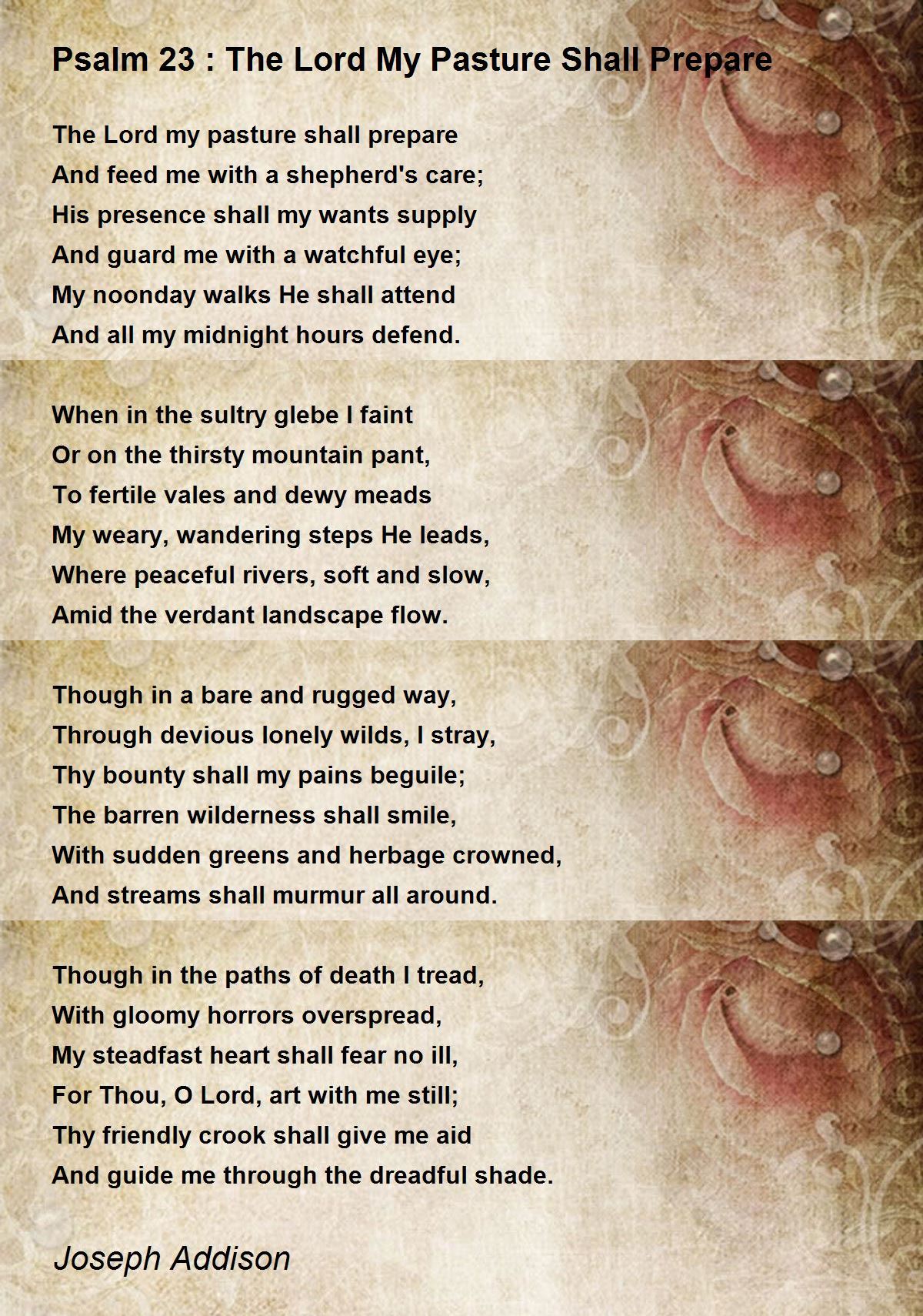 Psalms 23 poetry essay picture