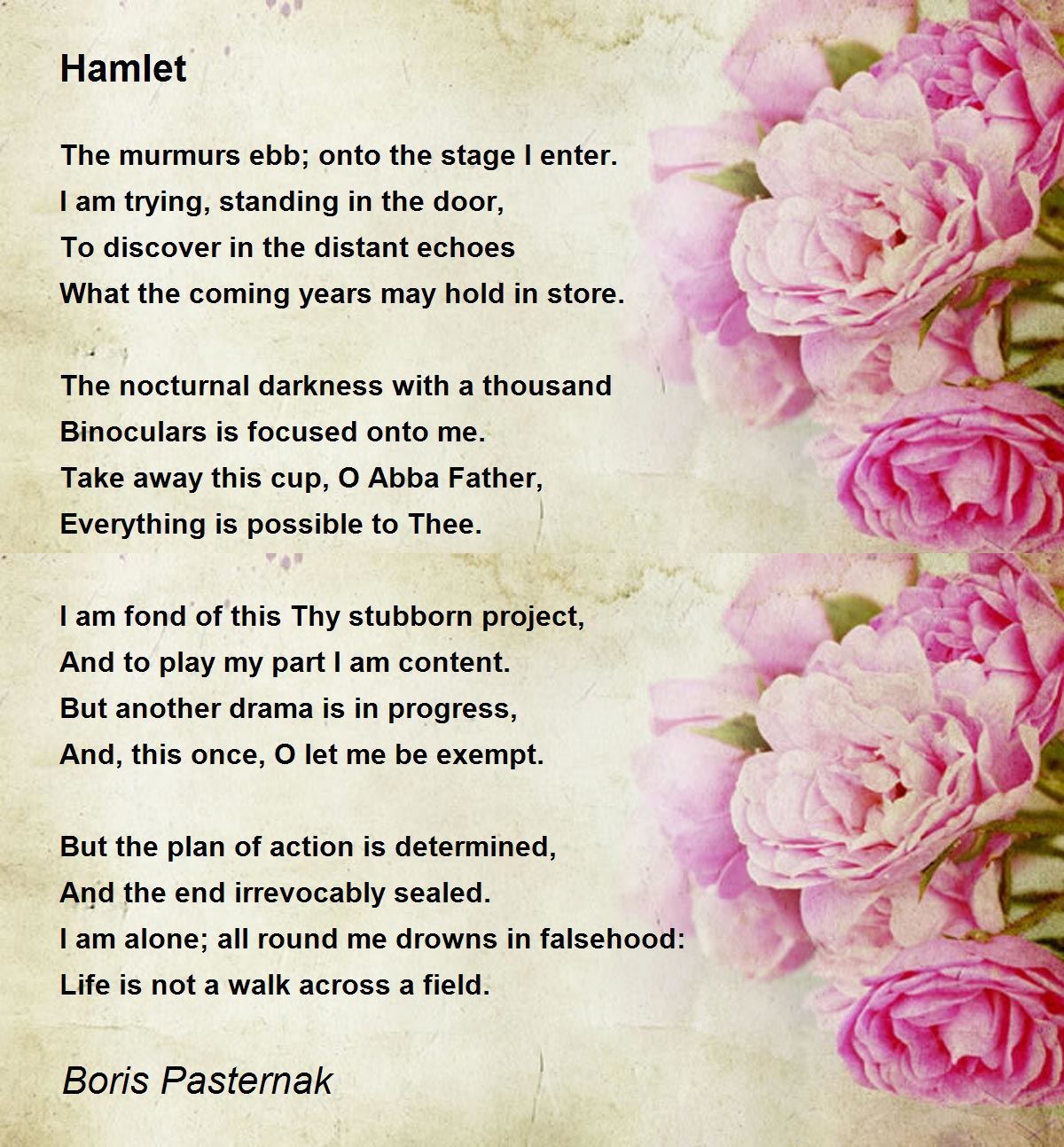Hamlet Poem by Boris Pasternak - Poem Hunter