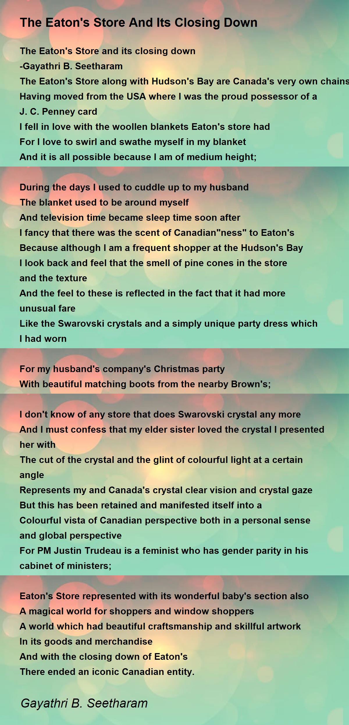 The Eaton's Store And Its Closing Down The Eaton's Store And Its