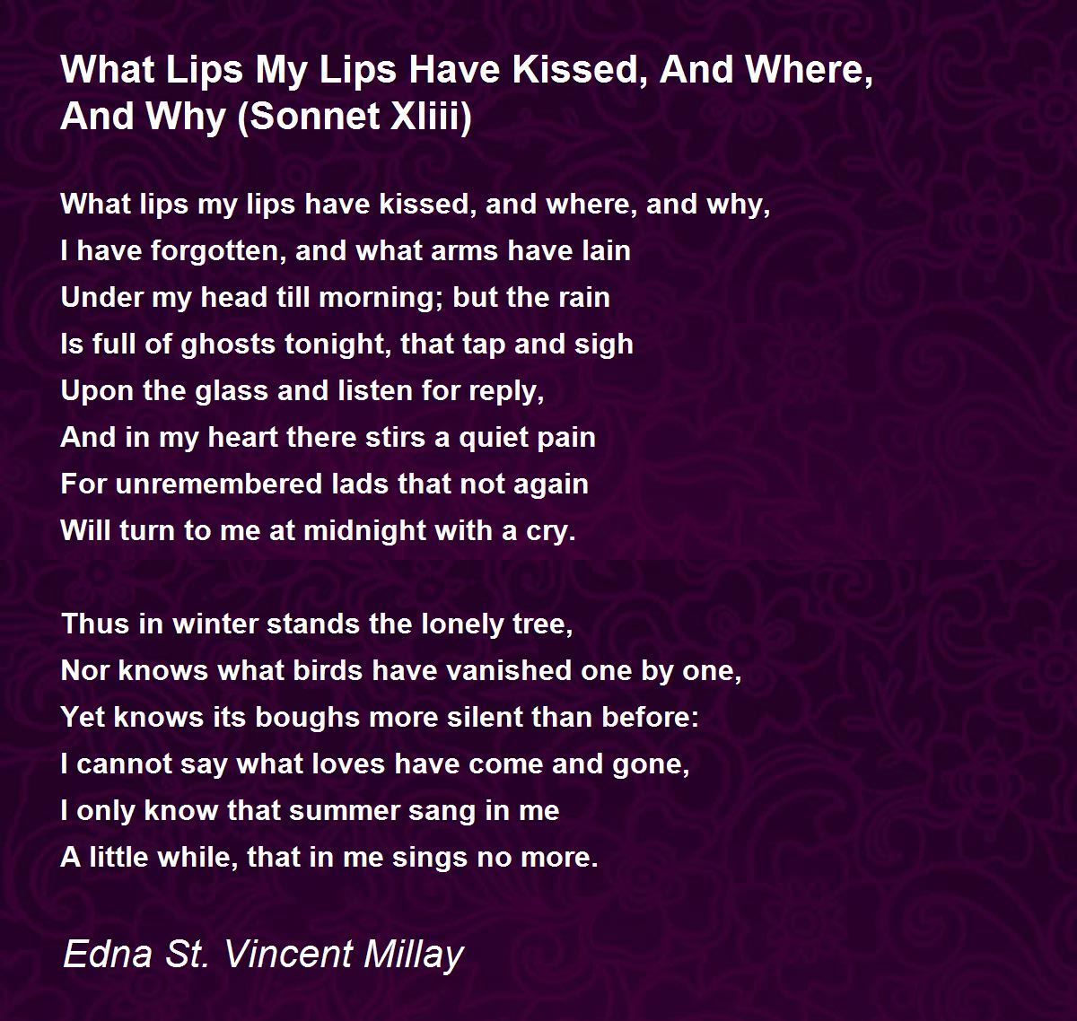 Beautiful lips poem your Famous Poems