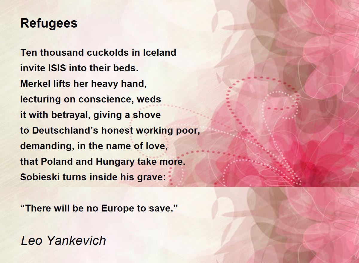 Refugees by Leo Yankevich - Refugees Poem