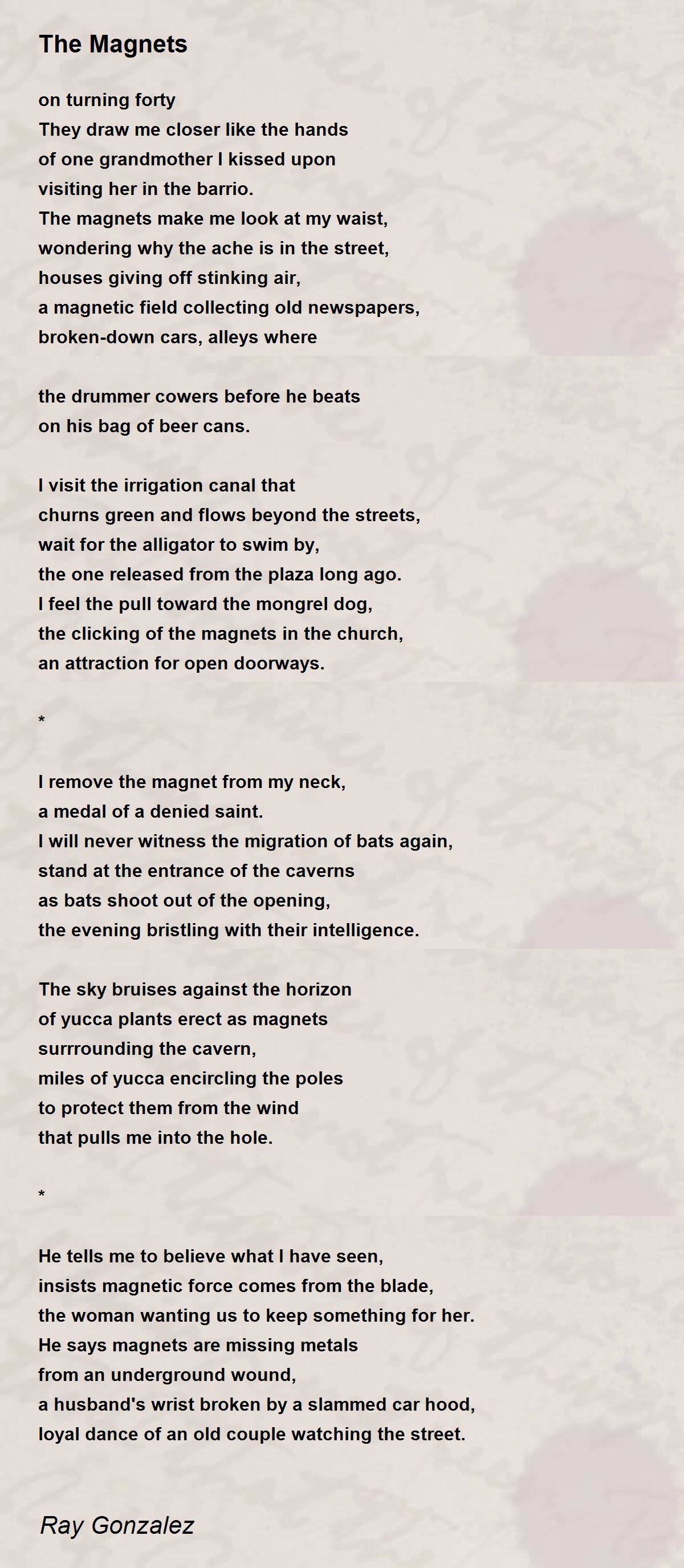The The Poem by Ray Gonzalez