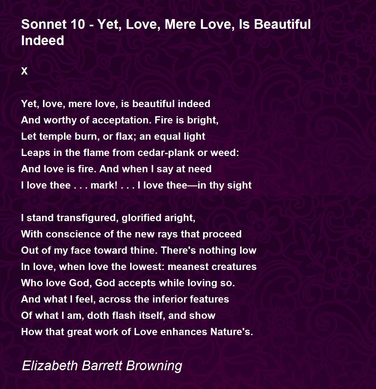 I shall but love thee better after death meaning picture