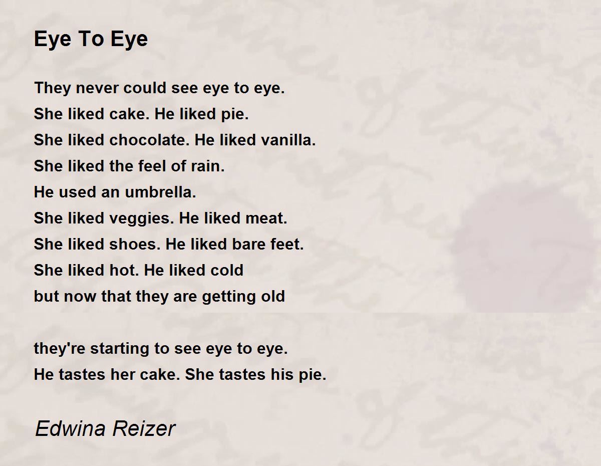Funny Poems About Eyes