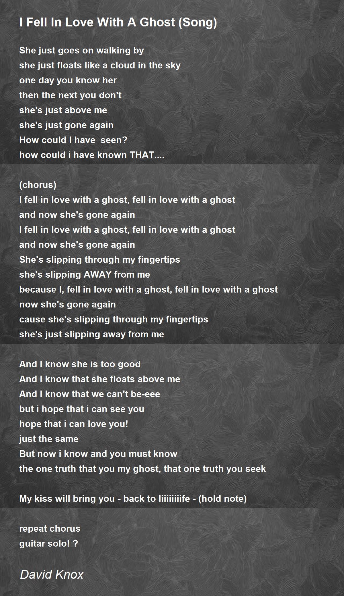 ghost lover lyrics