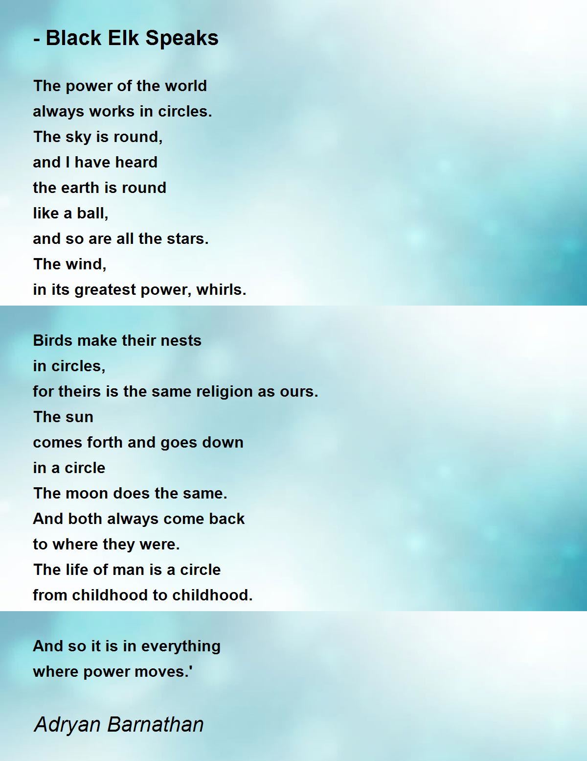 Black elk speaks chapter 1 summary sterport