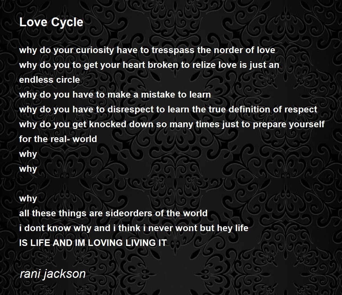 love cycle poem essay