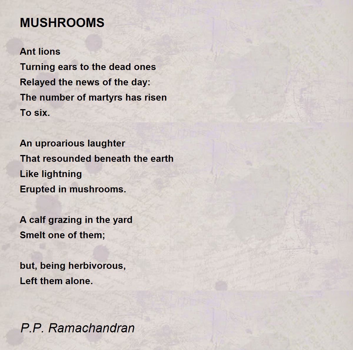 Mushrooms By Sylvia Plath Poem at Brandon Bolling blog