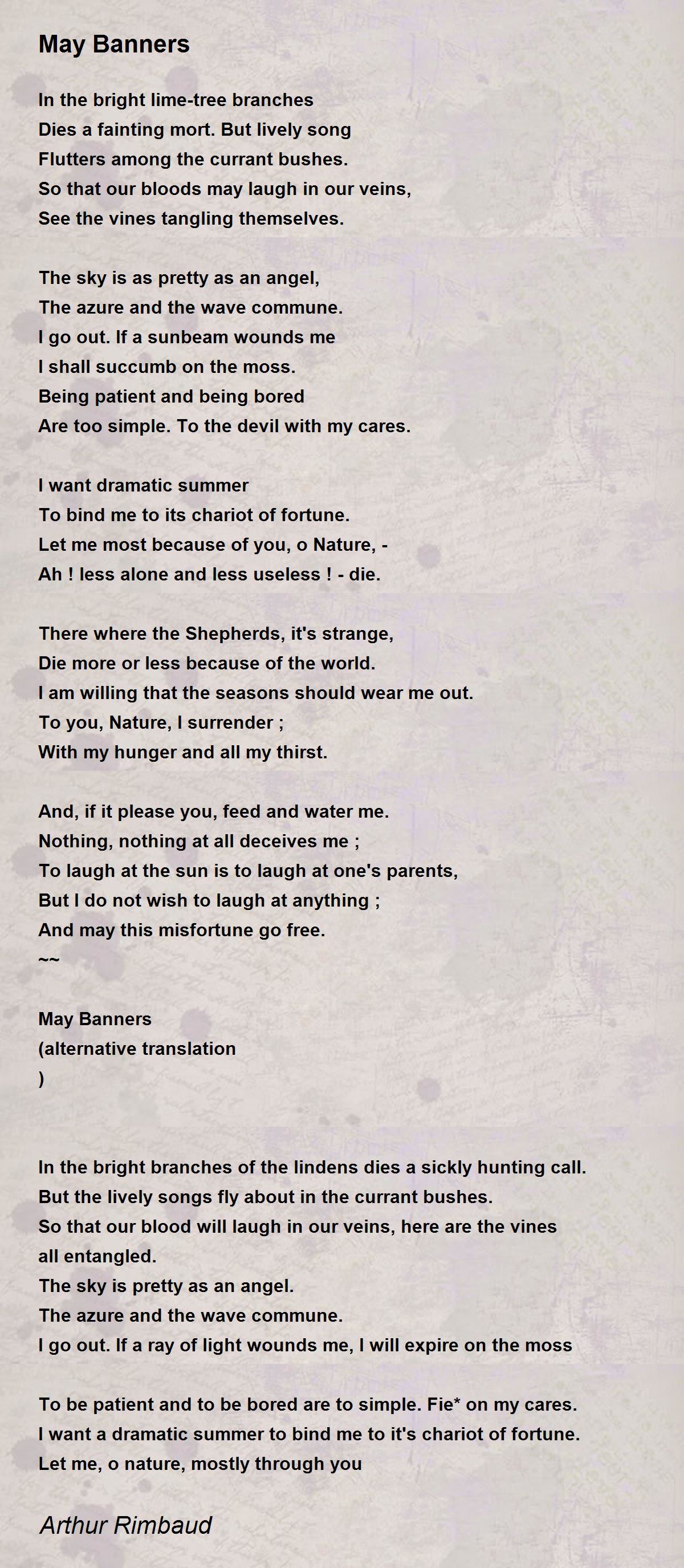 May Banners Poem by Arthur Rimbaud - Poem Hunter