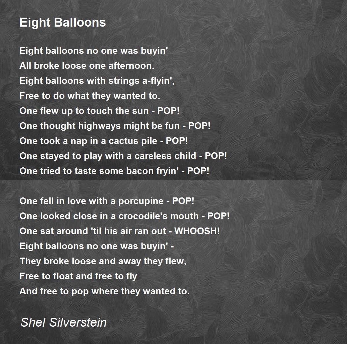 Poems About Balloons 97