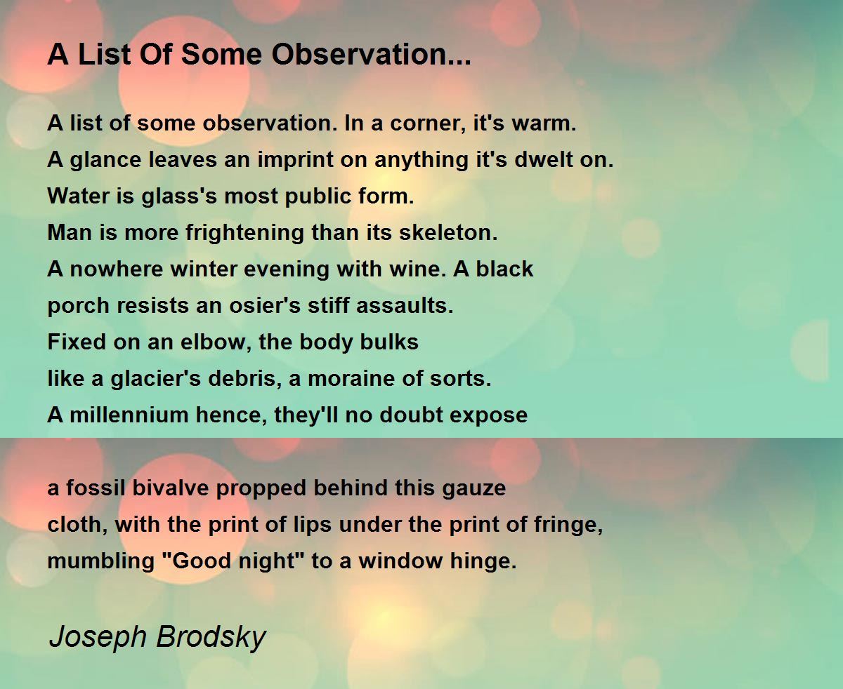 How to write observation poems image
