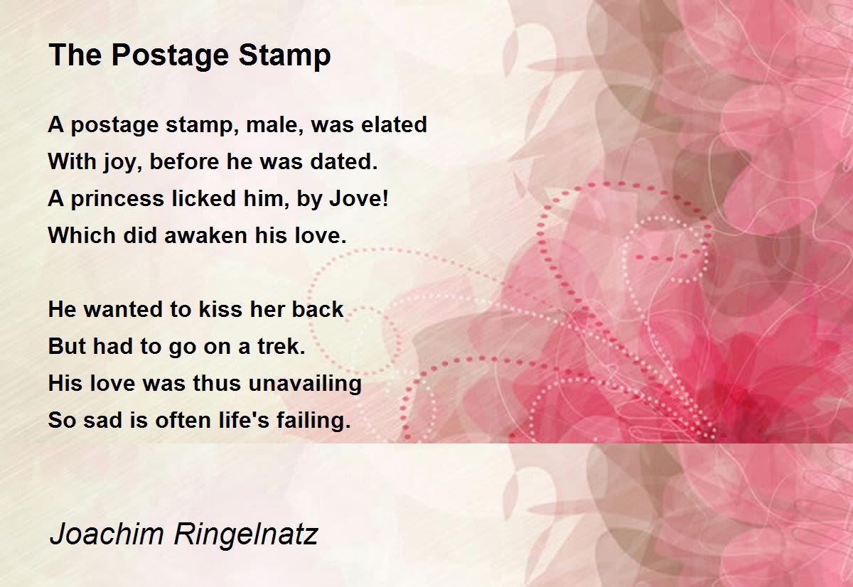 The Postage Stamp The Postage Stamp Poem by Joachim Ringelnatz
