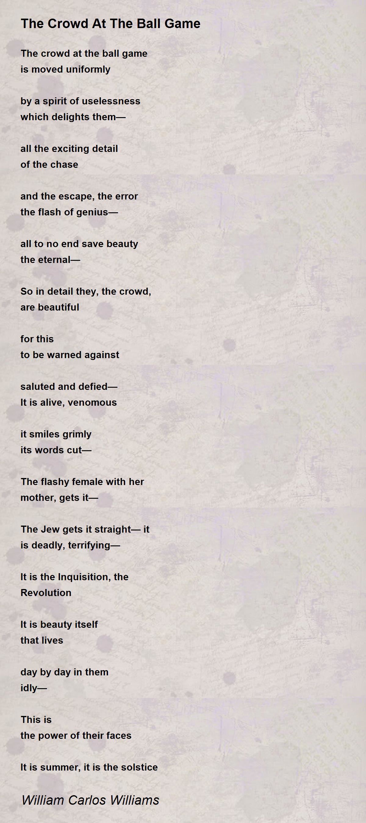 the ball poem