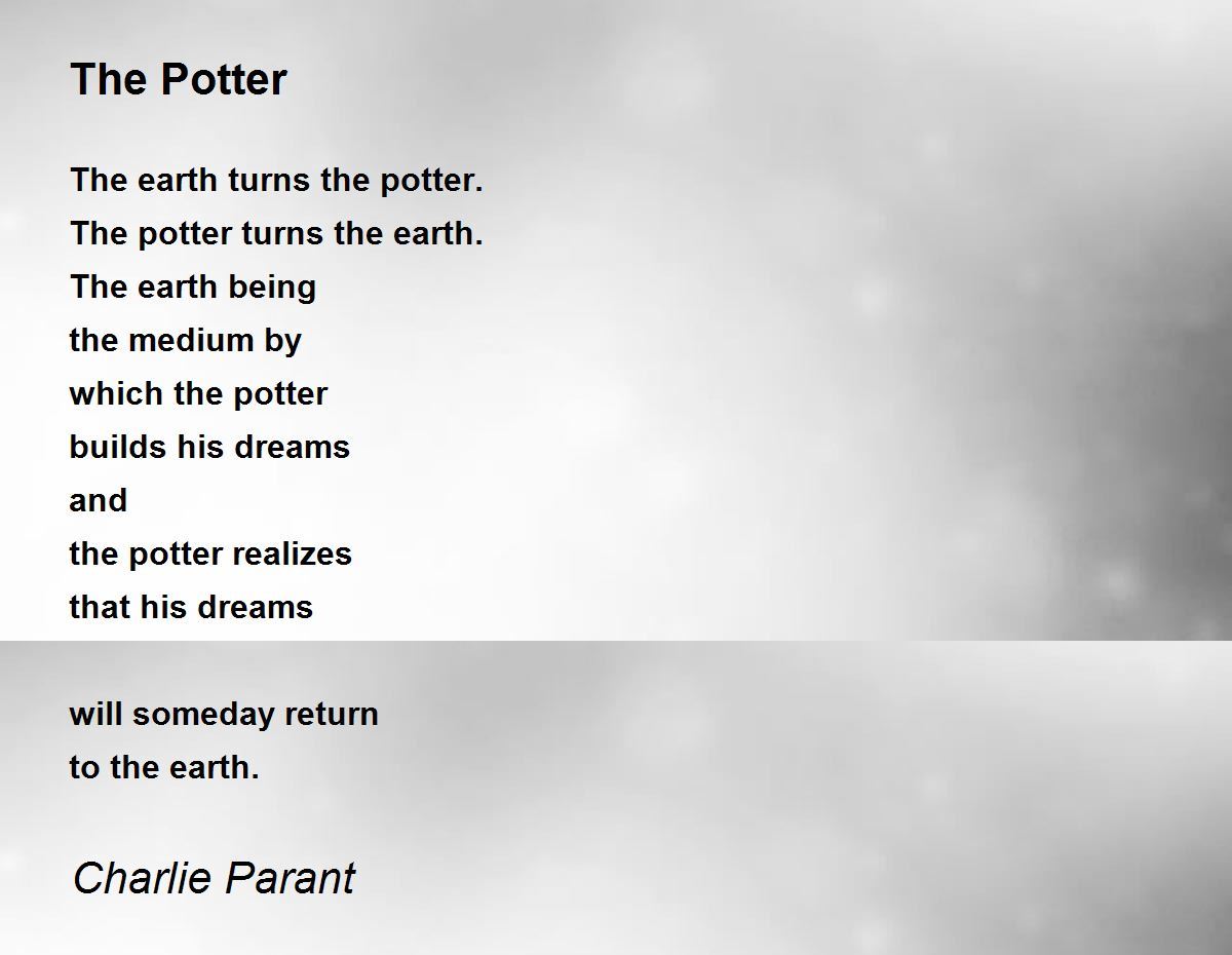 The Potter The Potter Poem by Charlie Parant