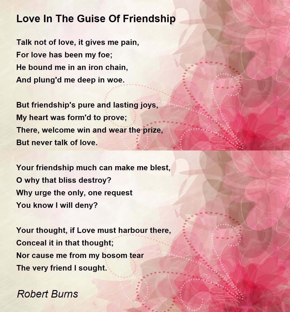 Your Friendship much can make me Blest...Robert Burns Friendship Poem Scott...