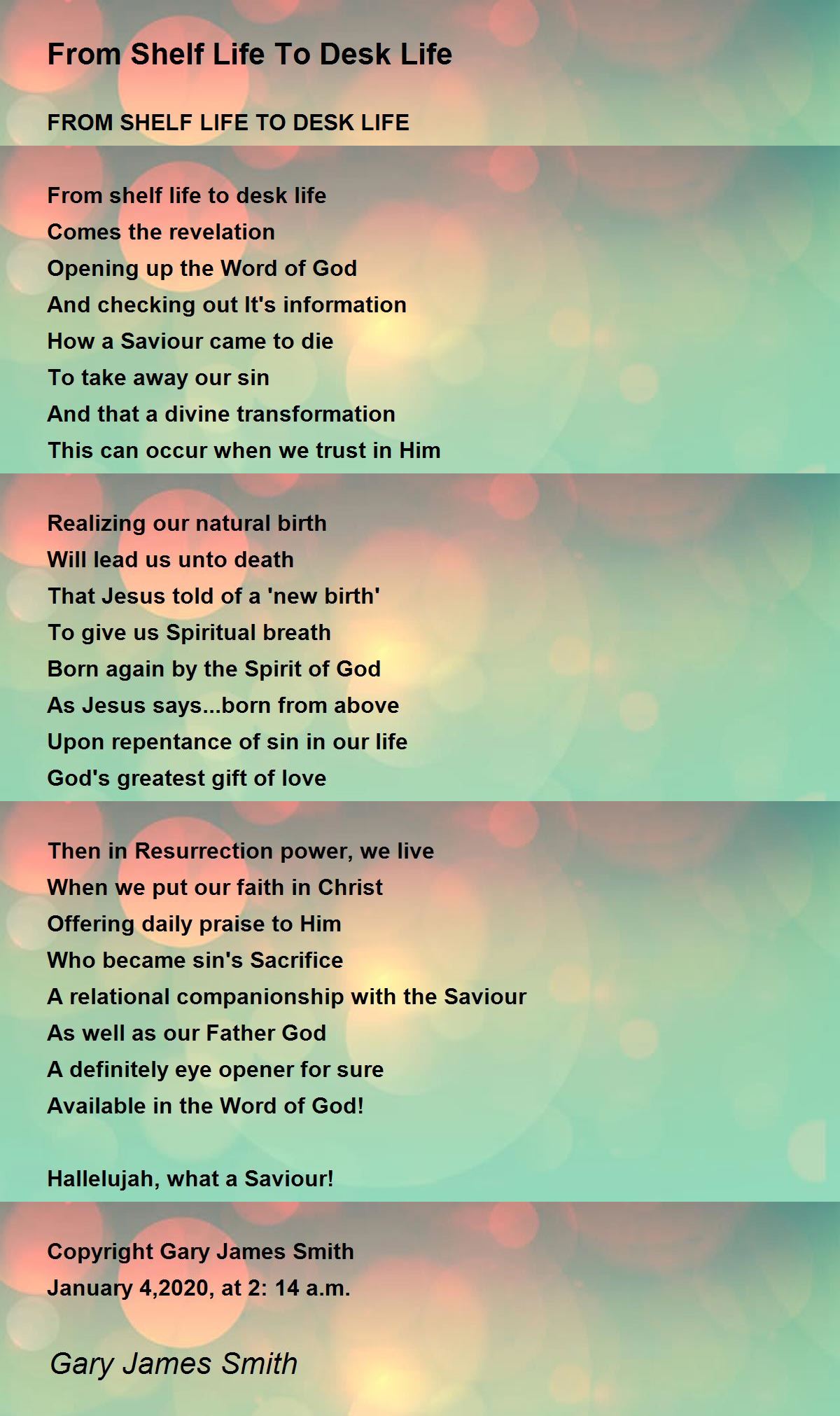 From Shelf Life To Desk Life From Shelf Life To Desk Life Poem by