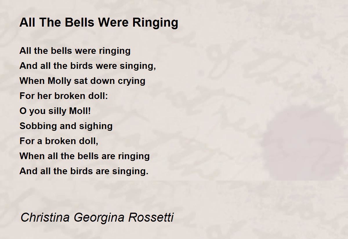 All The Bells Were Ringing All The Bells Were Ringing Poem by