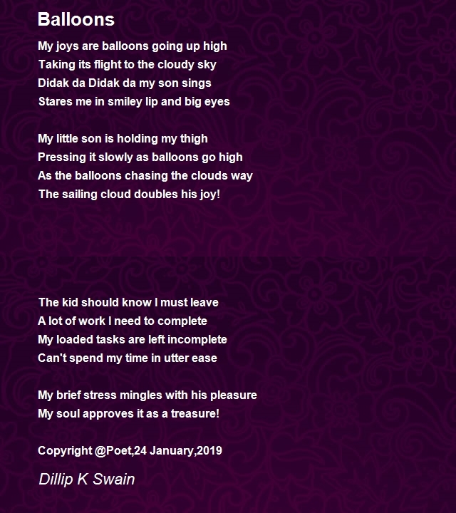 Balloons Poems - Poems For Balloons Poems - Poem Hunter