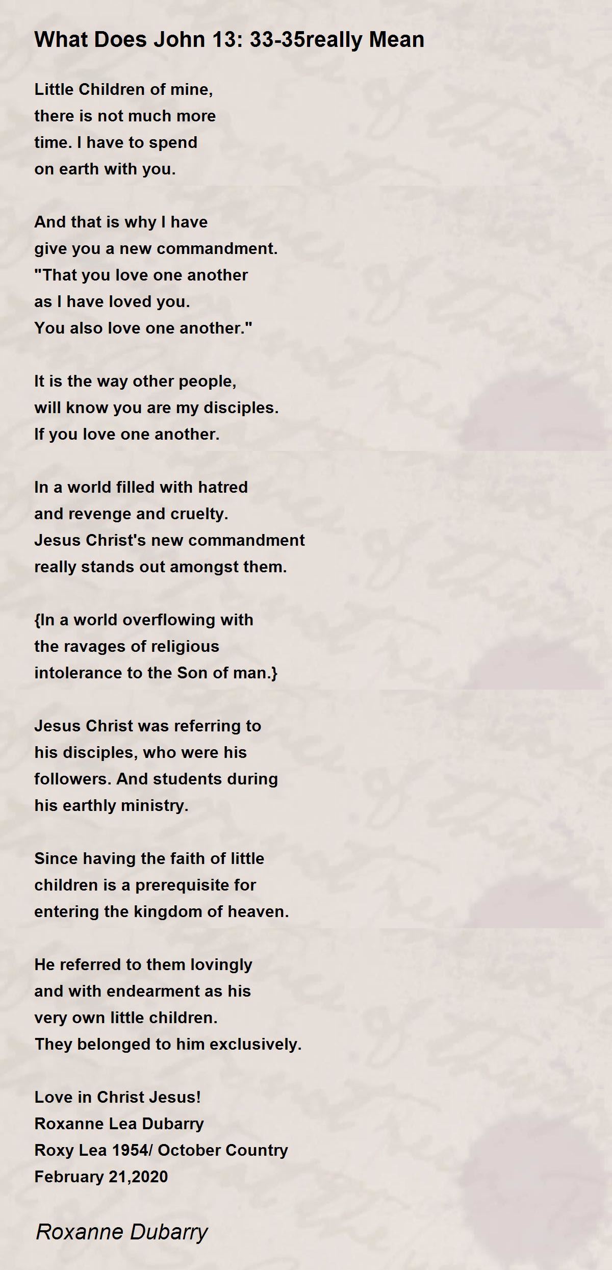 What Does John 13 3335really Mean What Does John 13 3335really