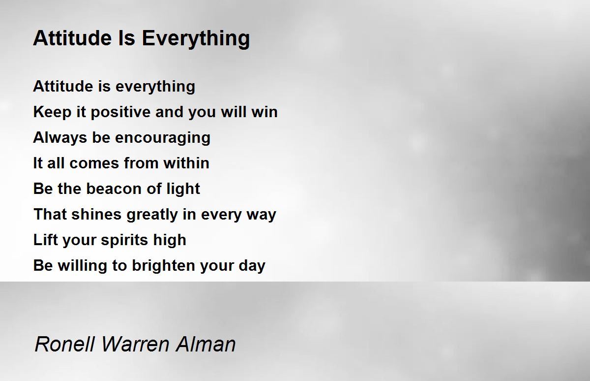 Attitude is everything quote picture