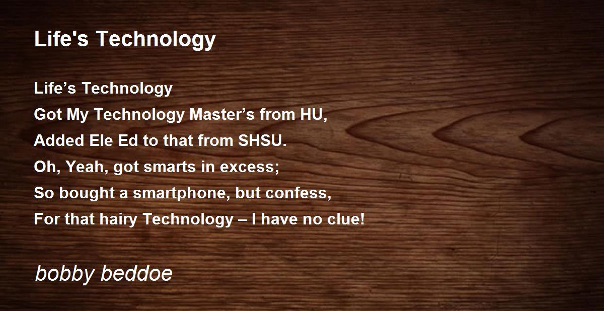 Technology: Poems For Kids , Science and Technology Poems – TOVIN