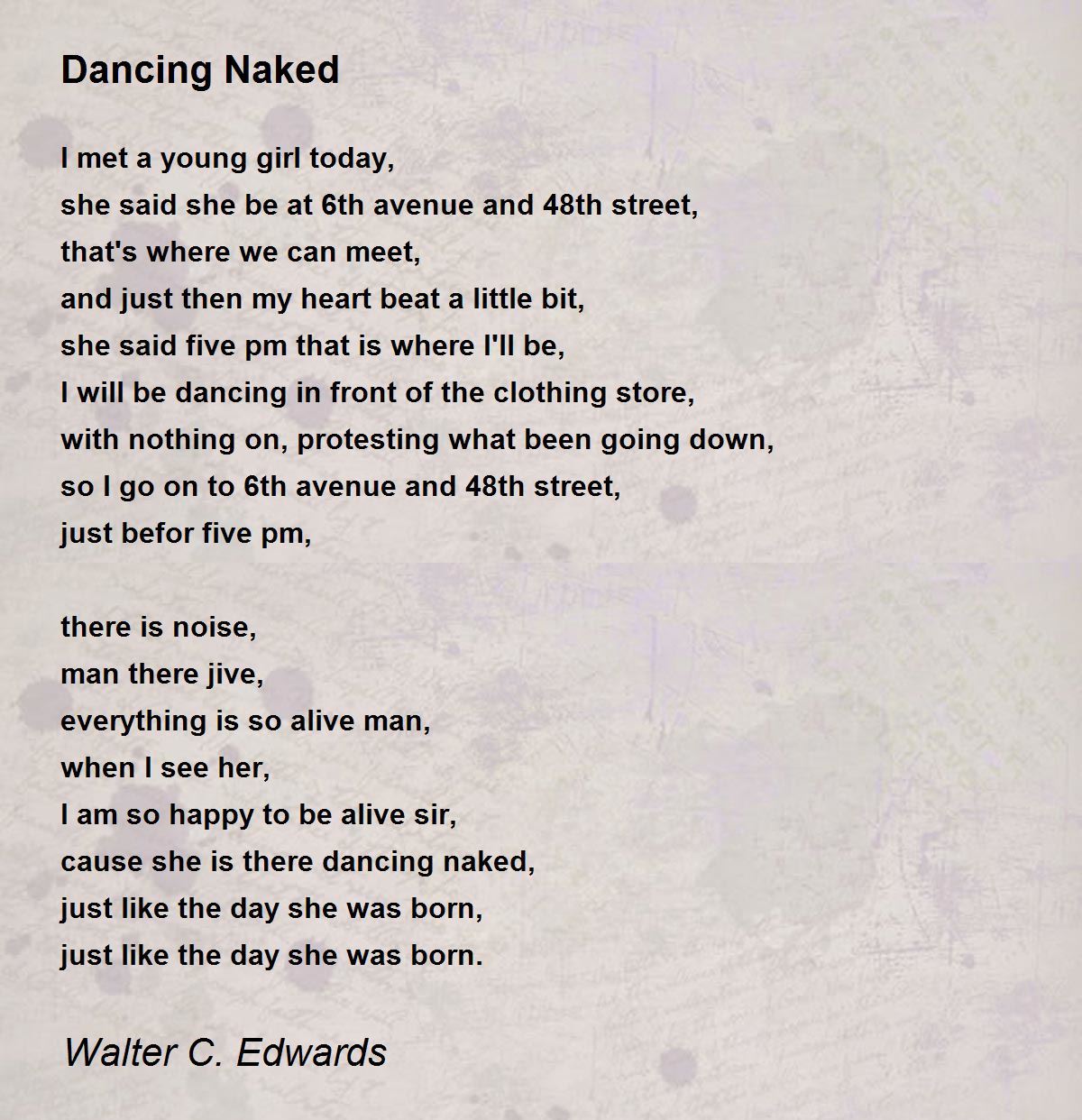 Naked go dancer