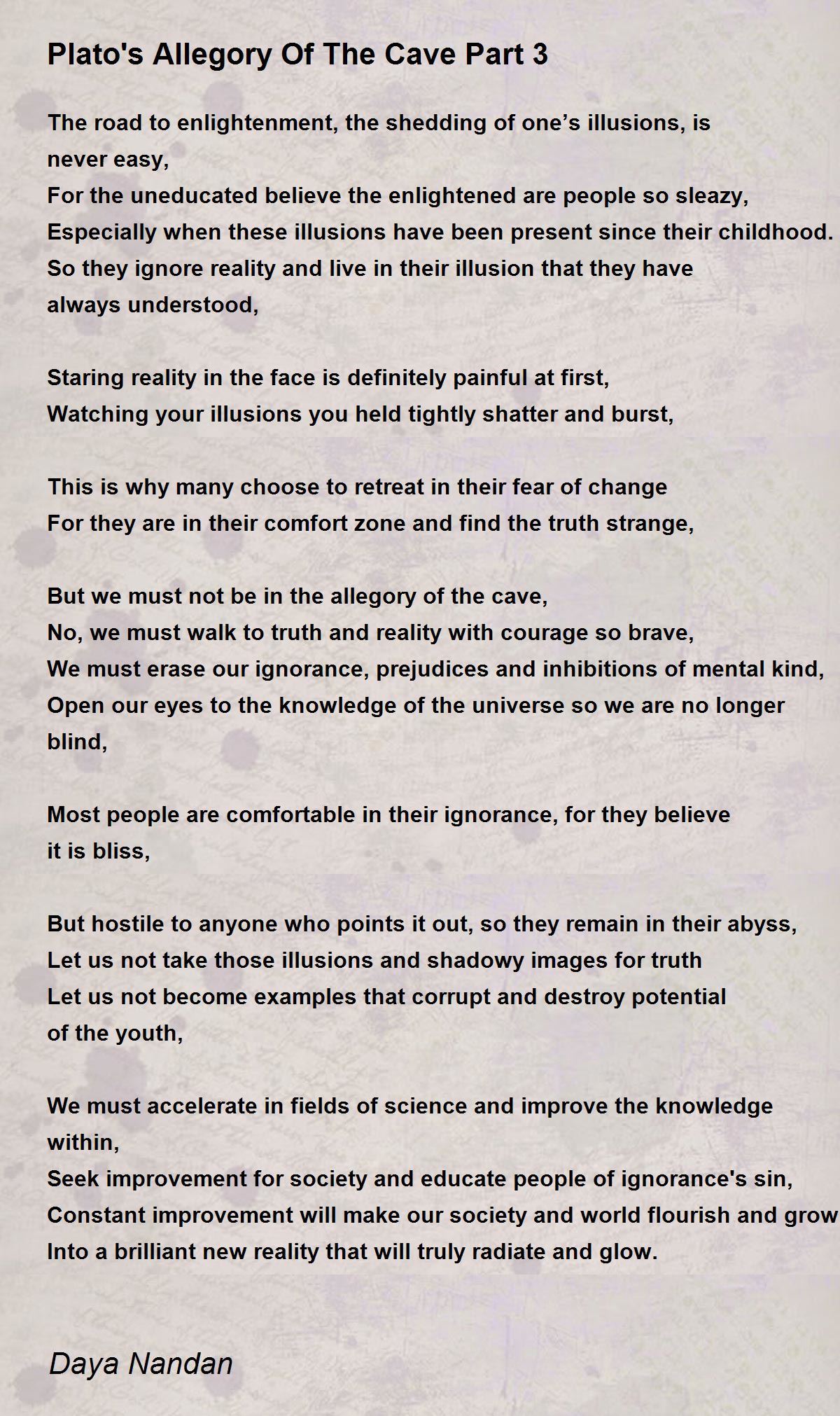 Plato's Allegory Of The Cave Part 3 Plato's Allegory Of The Cave Part