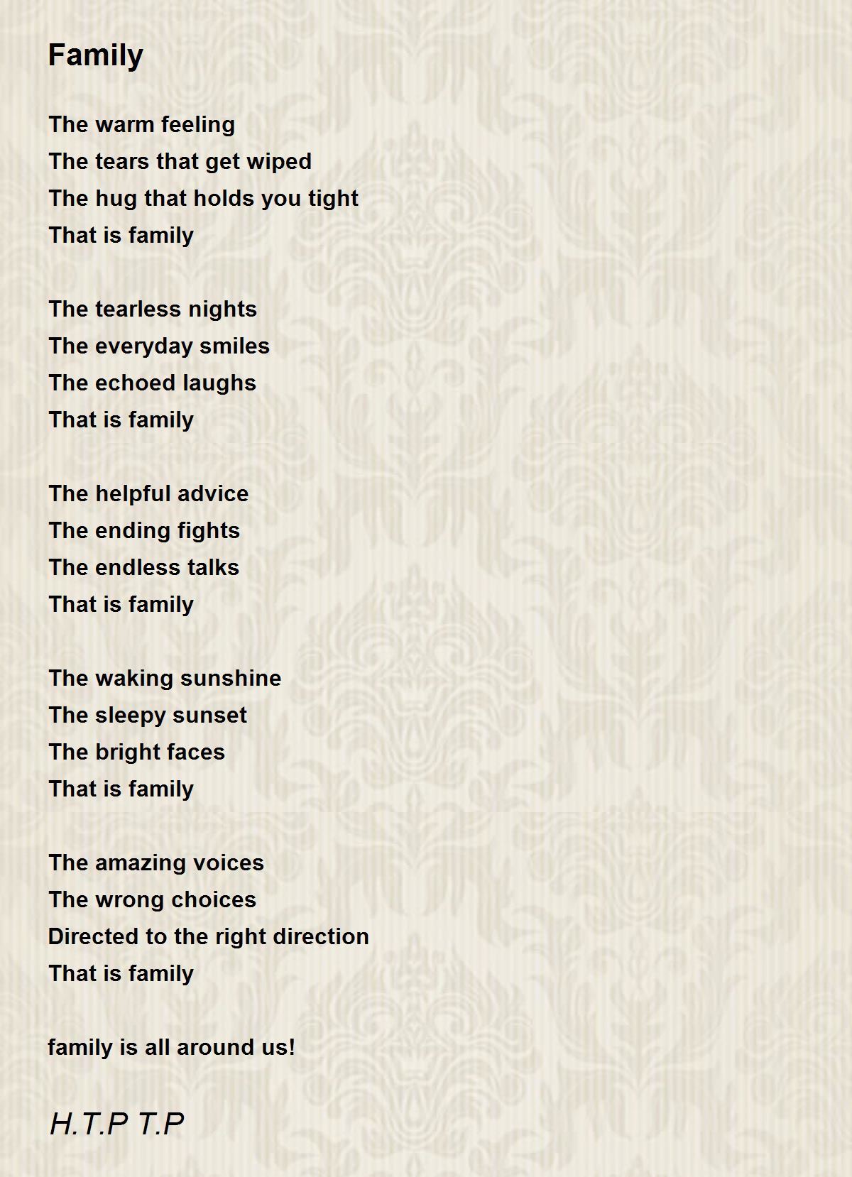 Ode Poem About Family