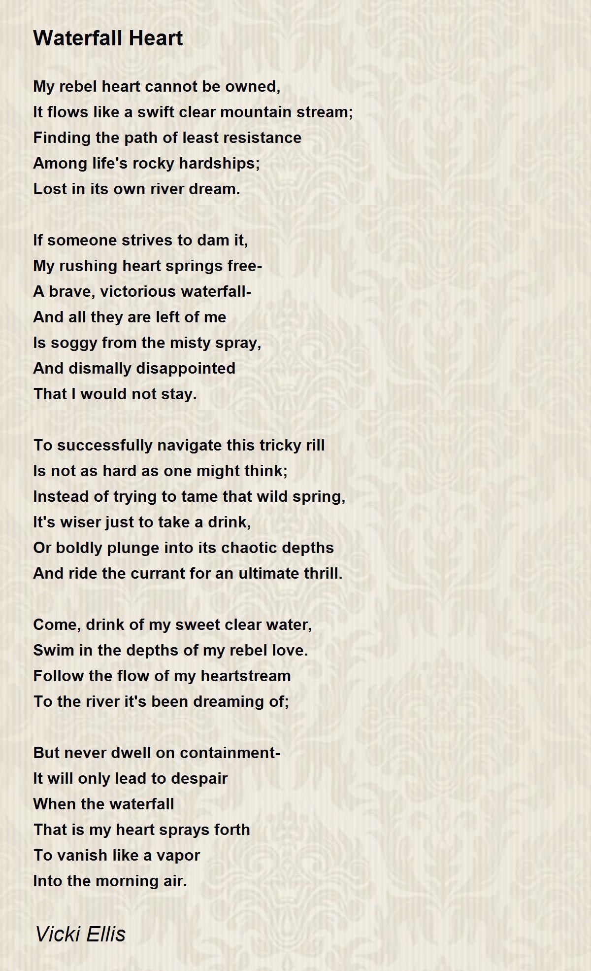 Waterfall-heart Poems - Poems For Waterfall-heart Poems - Poem Hunter