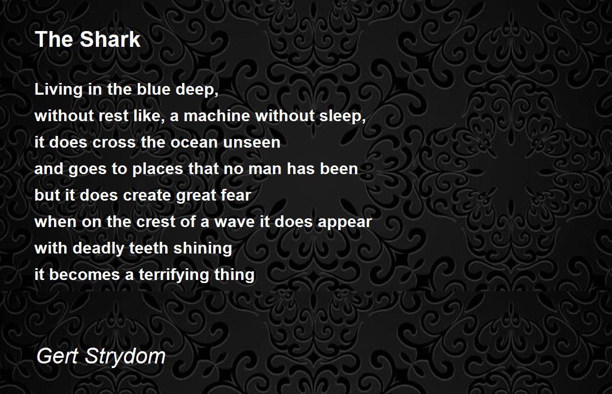 The Shark - The Shark Poem by Gert Strydom