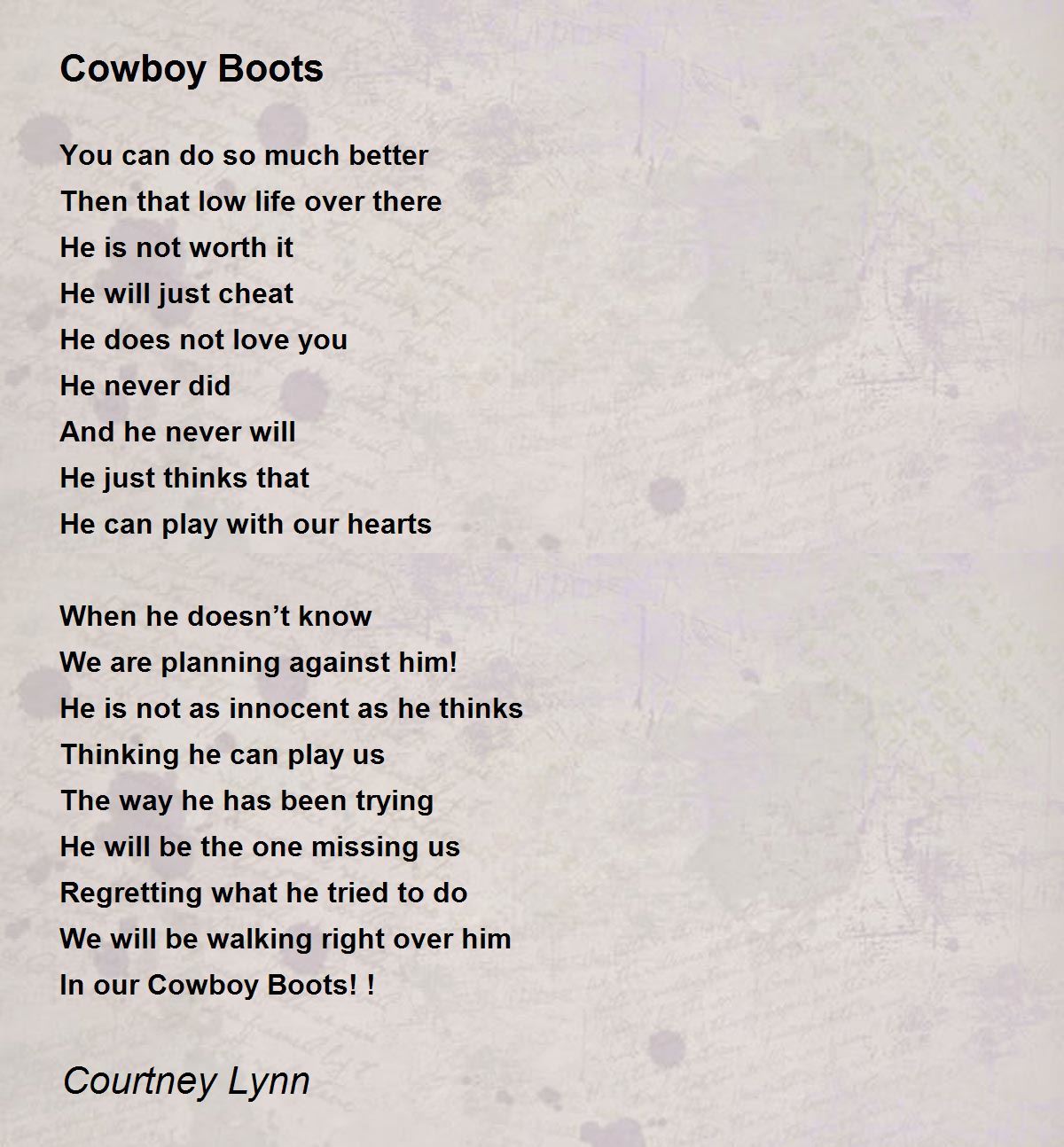 Cowboy Boots Poem by Courtney Lynn Poem Hunter