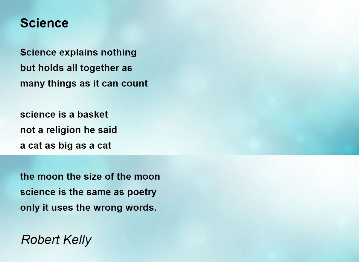 science homework poem summary