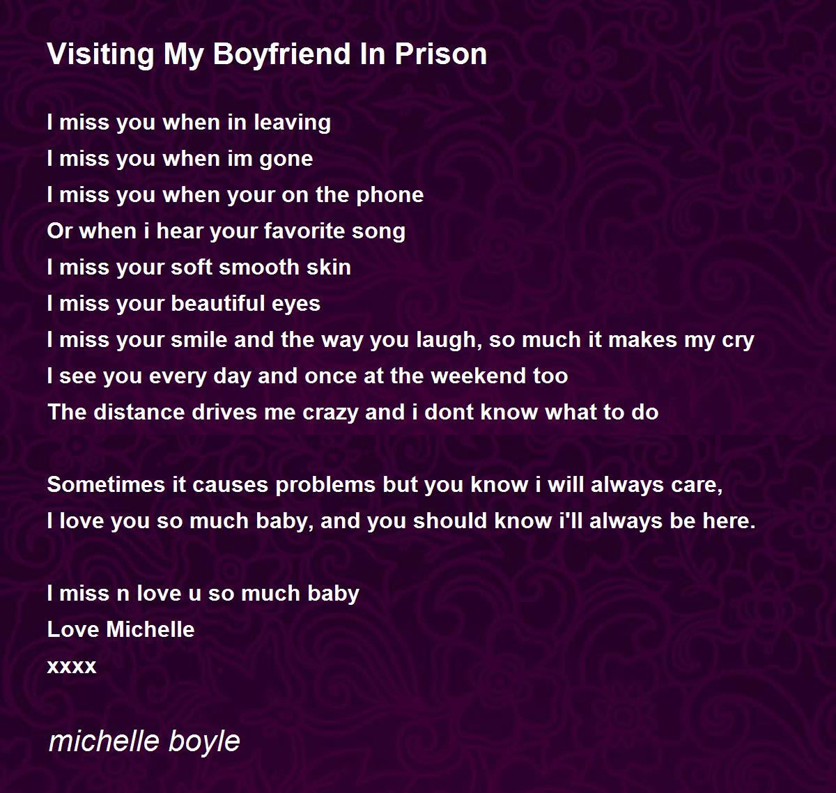 Missing my man in jail poems